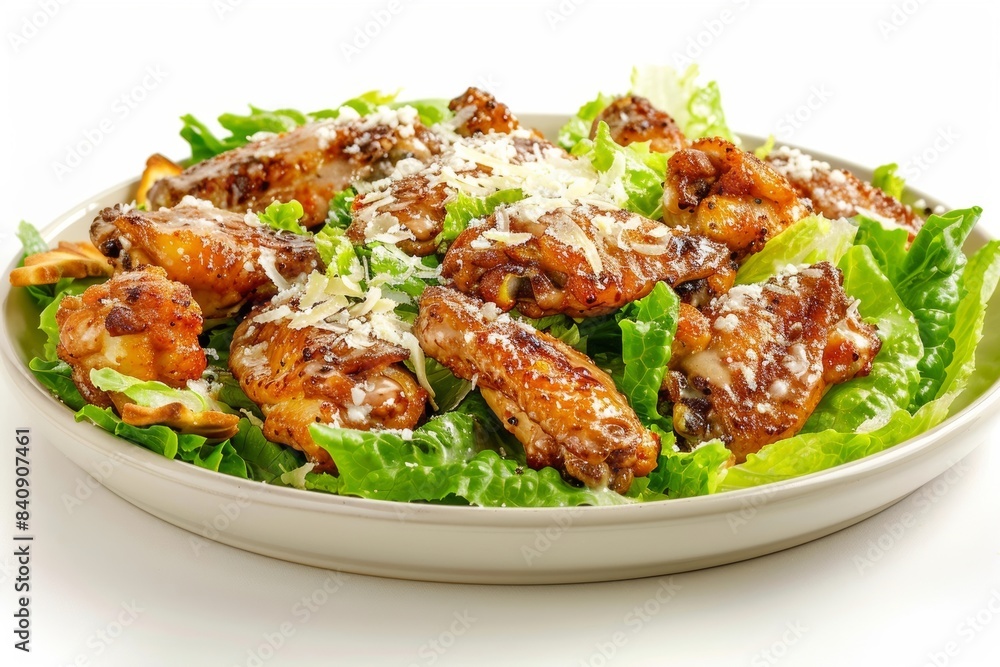 Tangy Caesar Chicken Wings with Crispy Romaine Tangy Caesar Chicken Wings with Crispy Romaine