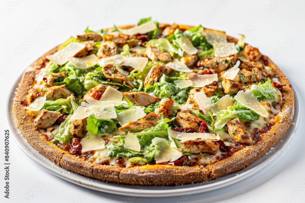 Flavorful Caesar Chicken Pizza with Thyme, Oregano, and Chili Oil Flavorful Caesar Chicken Pizza with Thyme, Oregano, and Chili Oil