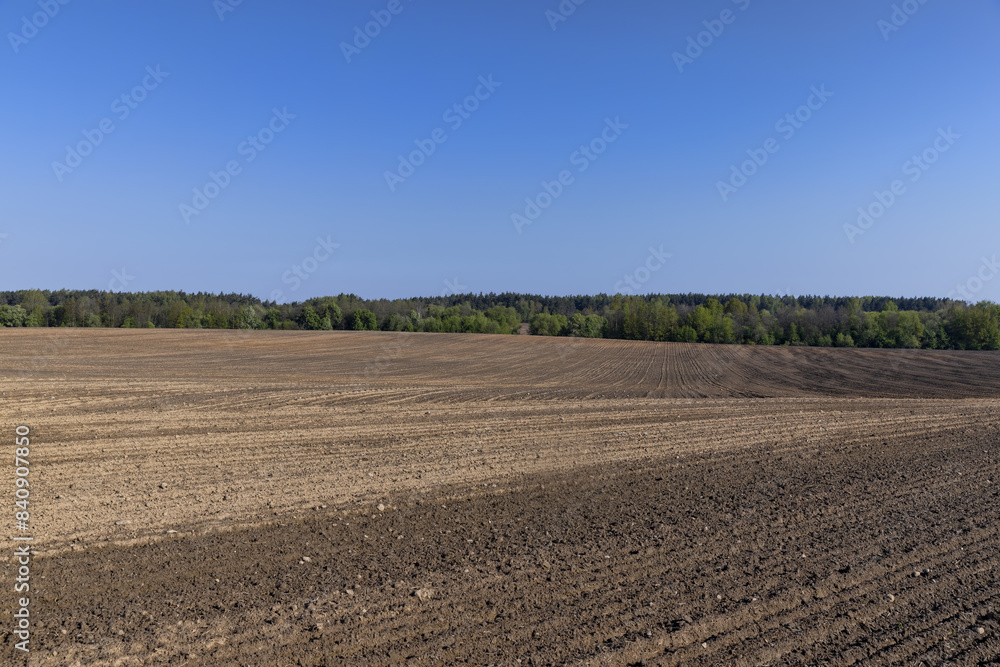 preparing the soil for sowing in spring