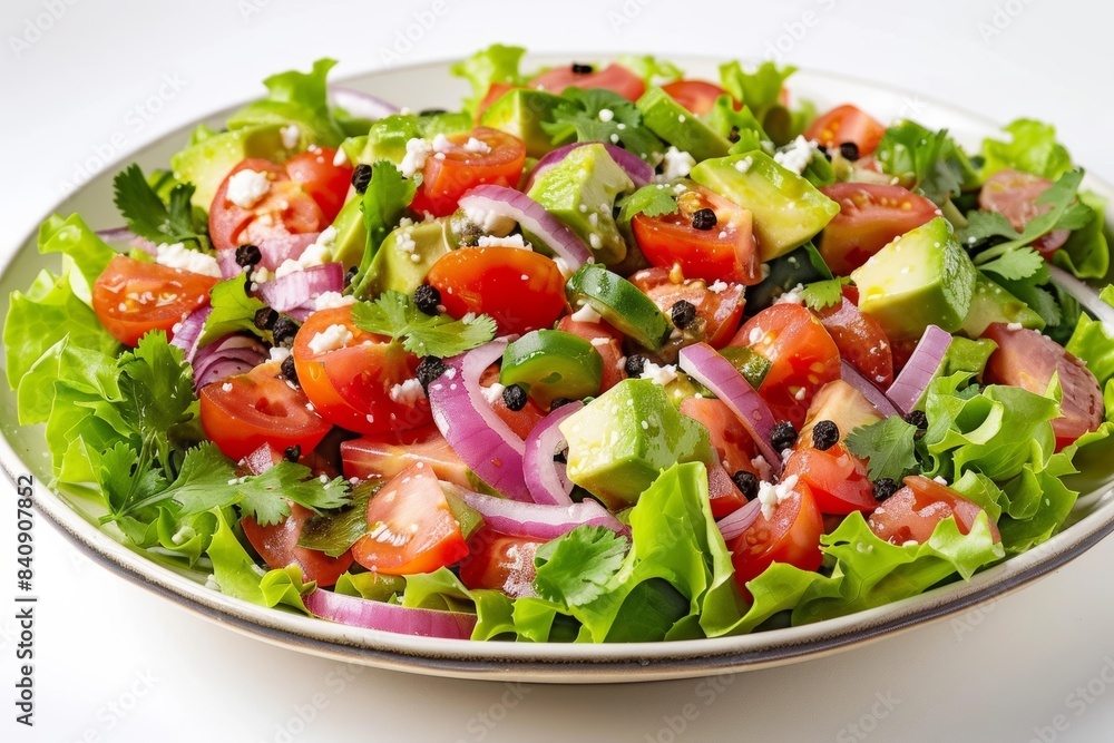 Vibrant Cactus Paddle Salad with Fresh Lettuce and Cotija Cheese Vibrant Cactus Paddle Salad with Fresh Lettuce and Cotija Cheese