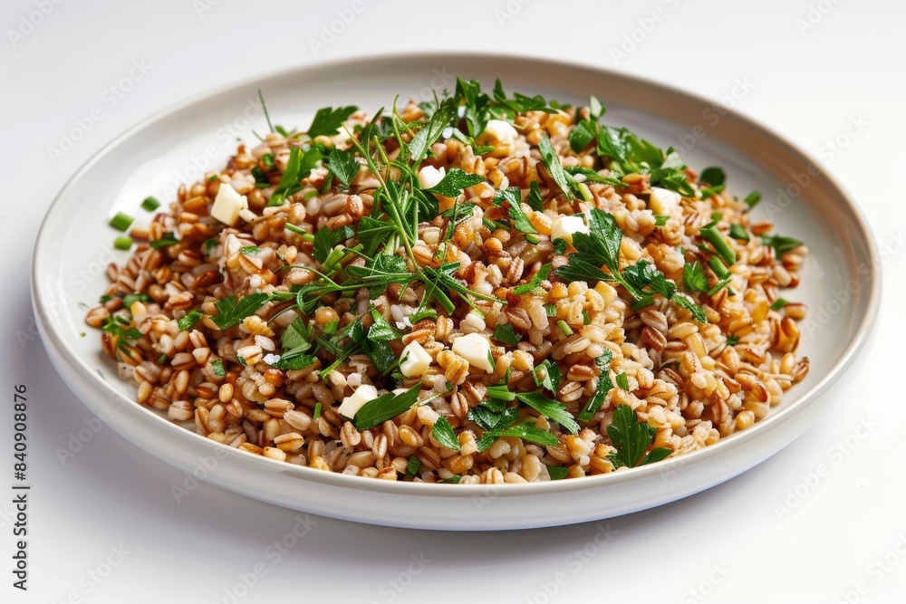 Hearty Baked Barley with Elegant Presentation Hearty Baked Barley with Elegant Presentation