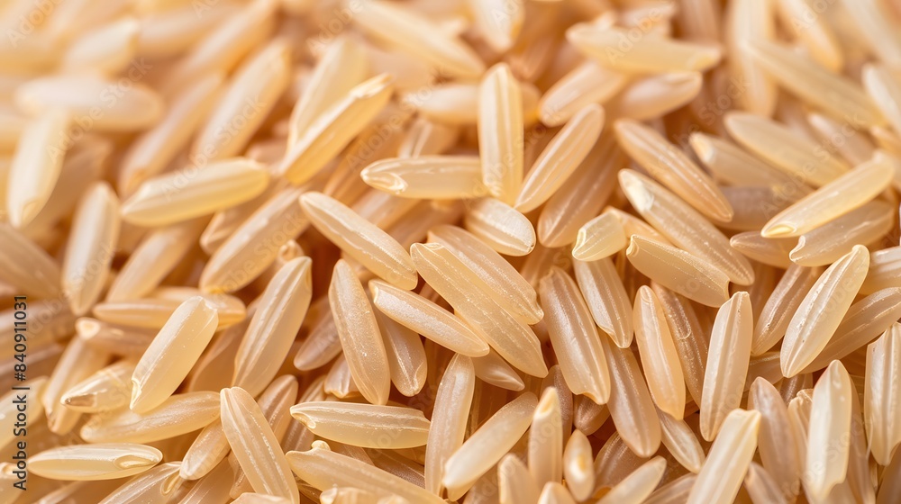 A scattering of raw, uncooked brown rice grains, showcasing their natural texture and earthy tones, isolated on transparent background. A scattering of raw, uncooked brown rice grains, showcasing their natural texture and earthy tones, isolated on transparent background.