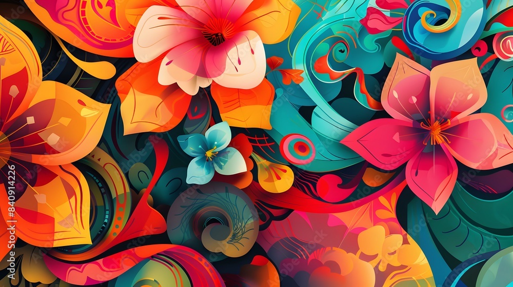Background of a colorful aapi celebration, abstract background of Asian American and Pacific Islander Heritage Month