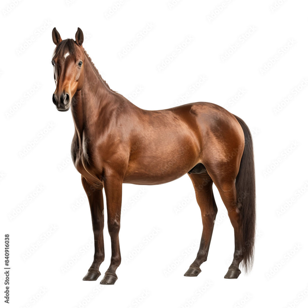 Fototapeta premium horse isolated on white background