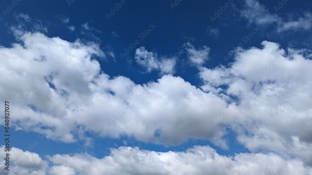 Obraz premium background, blue sky with beautiful clouds