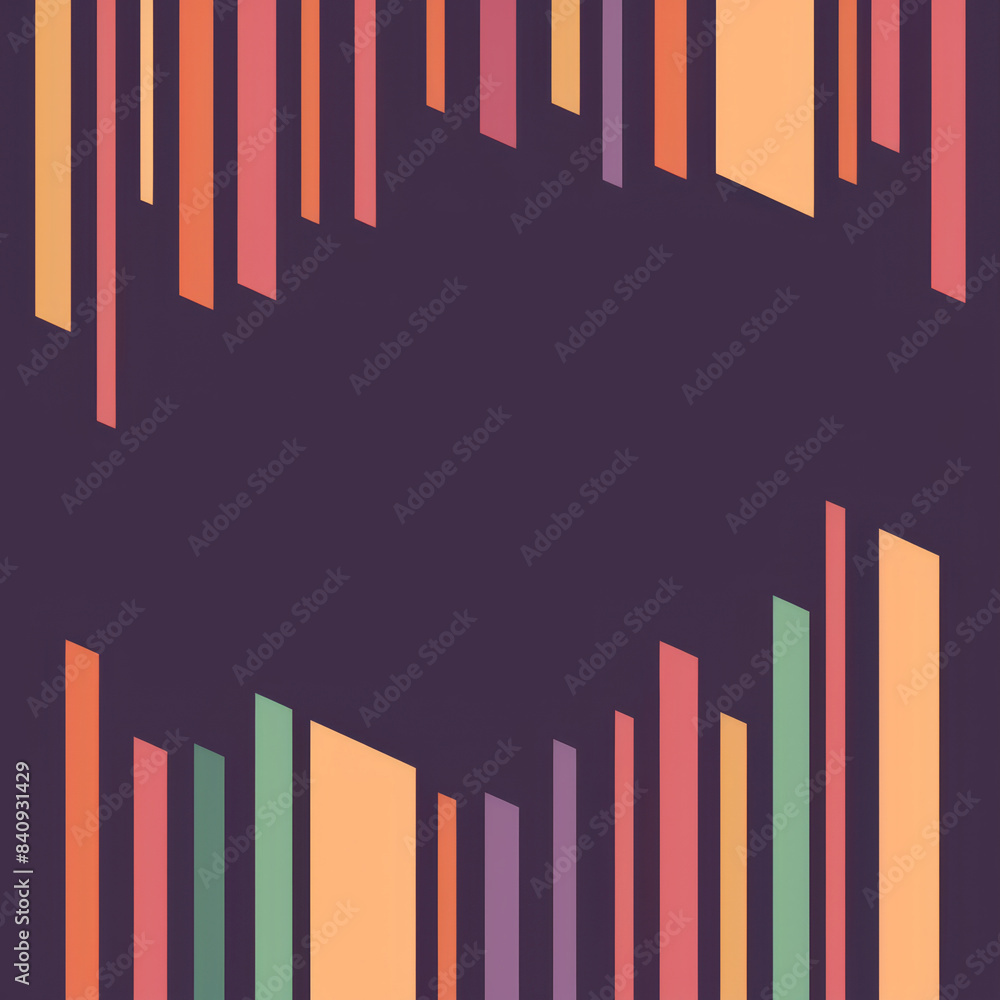 A vibrant abstract design with vertical geometric shapes in dark purple, orange, and green, creating a modern and bold background. A vibrant abstract design with vertical geometric shapes in dark purple, orange, and green, creating a modern and bold background.