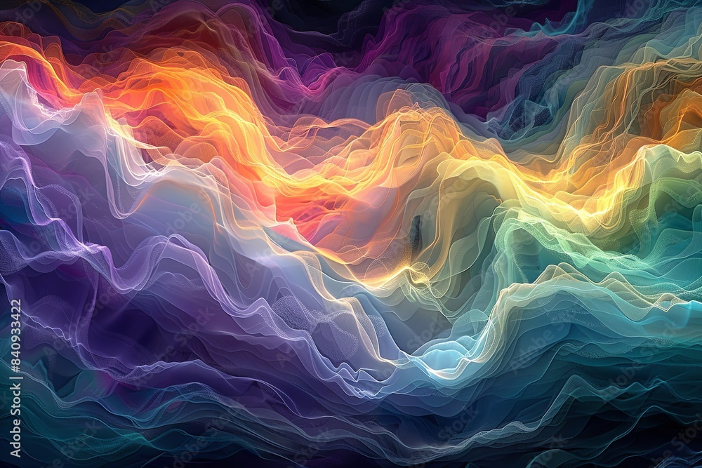 Obraz premium Expressive Brushstrokes: The Artistry of an Abstract Background
