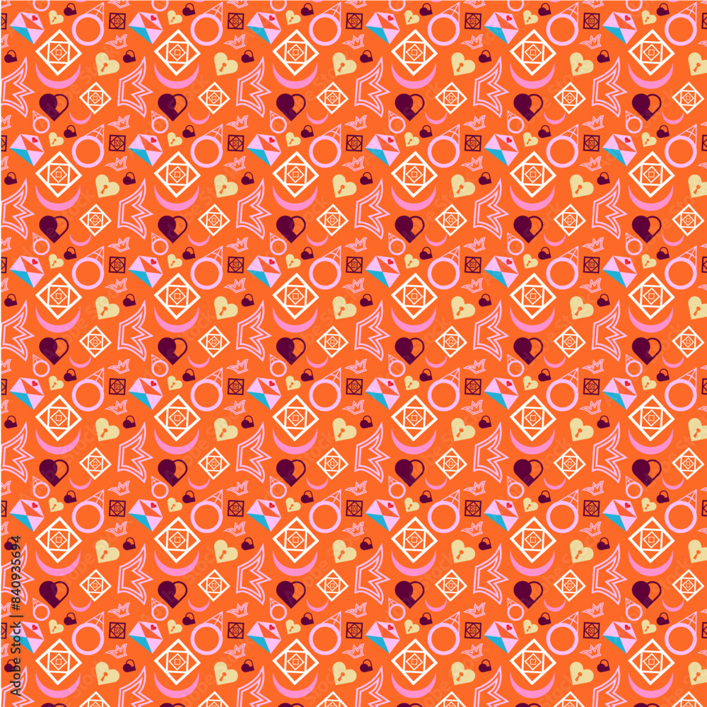 pattern with hearts pattern with hearts