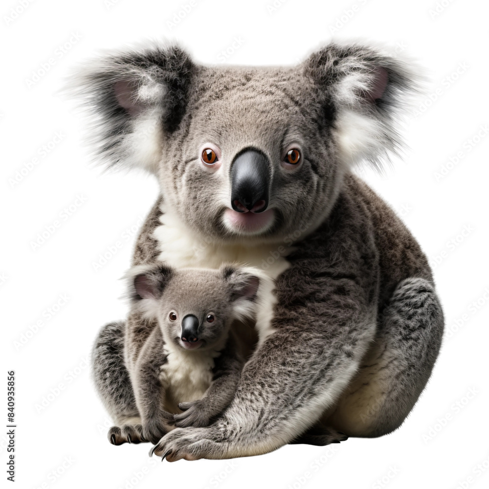 Naklejka premium koala and baby