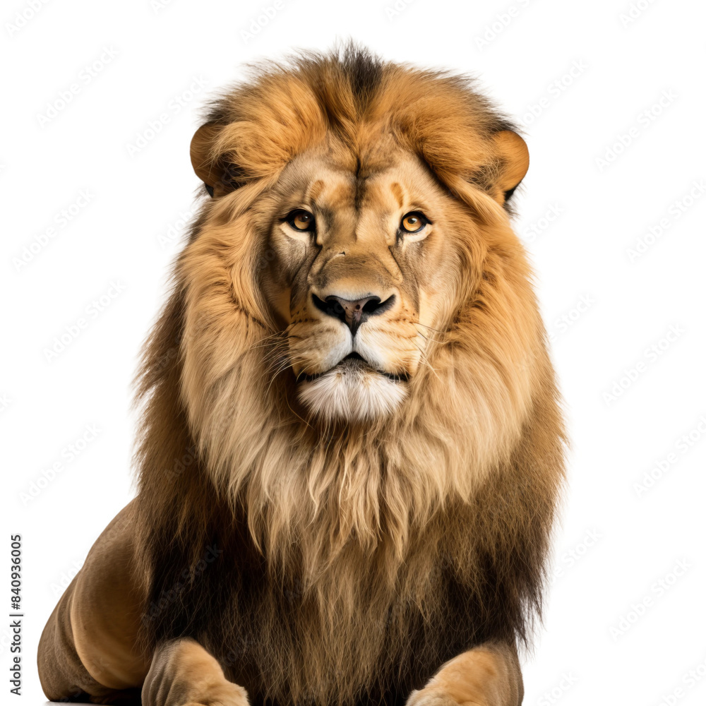 lion isolated on white lion isolated on white