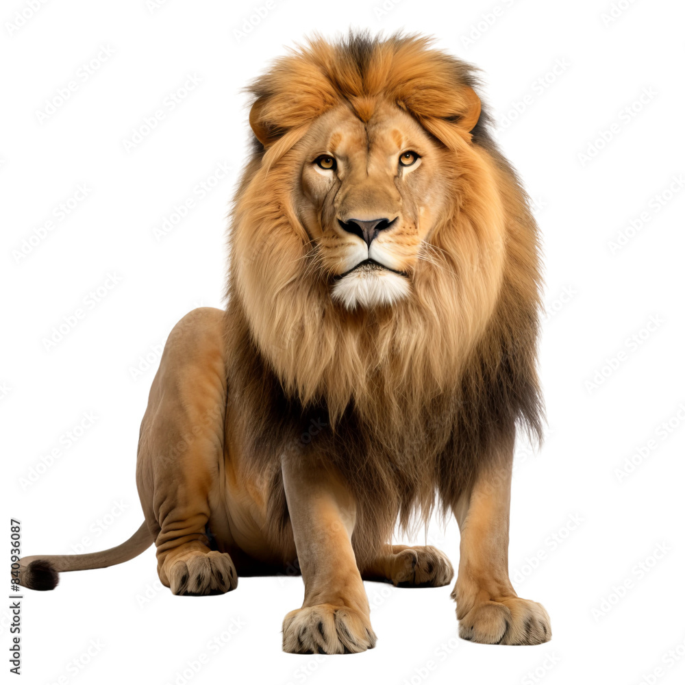 lion isolated on white lion isolated on white