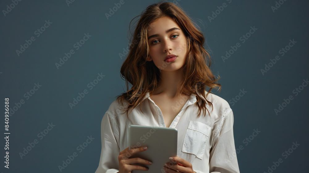 woman with tablet computer woman with tablet computer