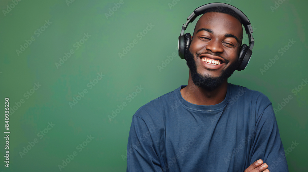 Fototapeta premium man with headphones