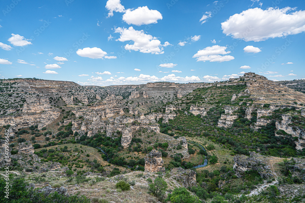 The scenic views of Ulubey Canyon Nature Park, which is a nature park in the Ulubey and Karahallı districts of Uşak, Turkey. The park provides suitable habitat for many species of animals and plants. The scenic views of Ulubey Canyon Nature Park, which is a nature park in the Ulubey and Karahallı districts of Uşak, Turkey. The park provides suitable habitat for many species of animals and plants.
