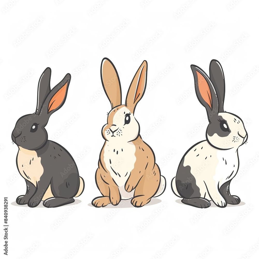Rabbits Minimalist Rabbits Minimalist