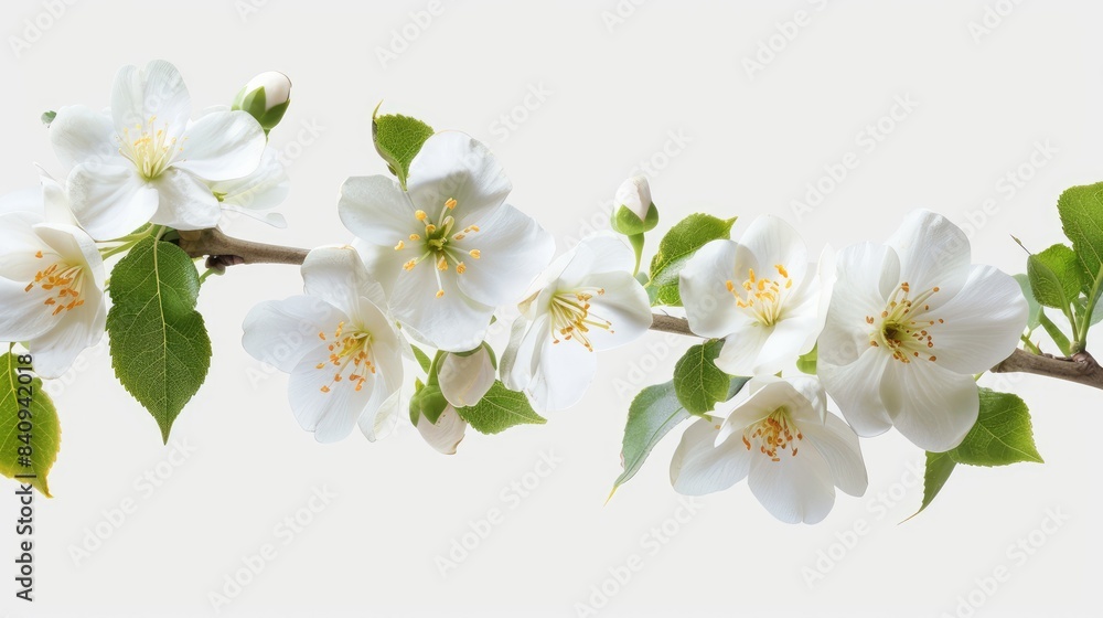 Fototapeta premium Clipping Path for White Blooms