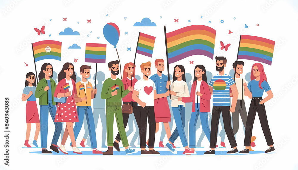 Pride Parade LGBTQ+ Celebration Diversity Unity