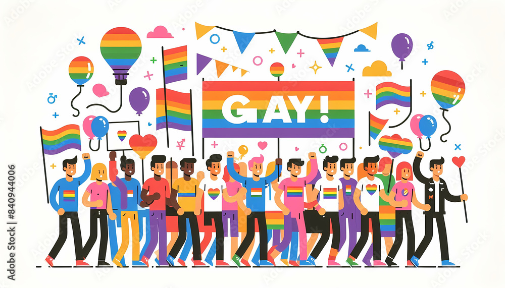 Pride Parade LGBT Celebration Diversity Unity