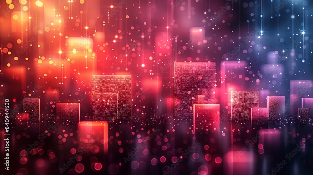 Colorful Abstract Background With Squares and Stars Colorful Abstract Background With Squares and Stars