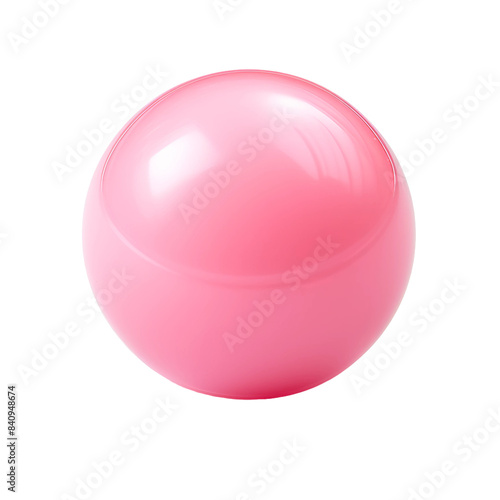 pink lip balm isolated on a white background