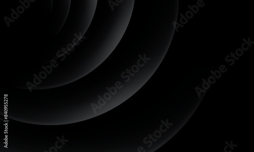 Dark wavy lines stripes texture with soft light and shadow. abstract background with circles.