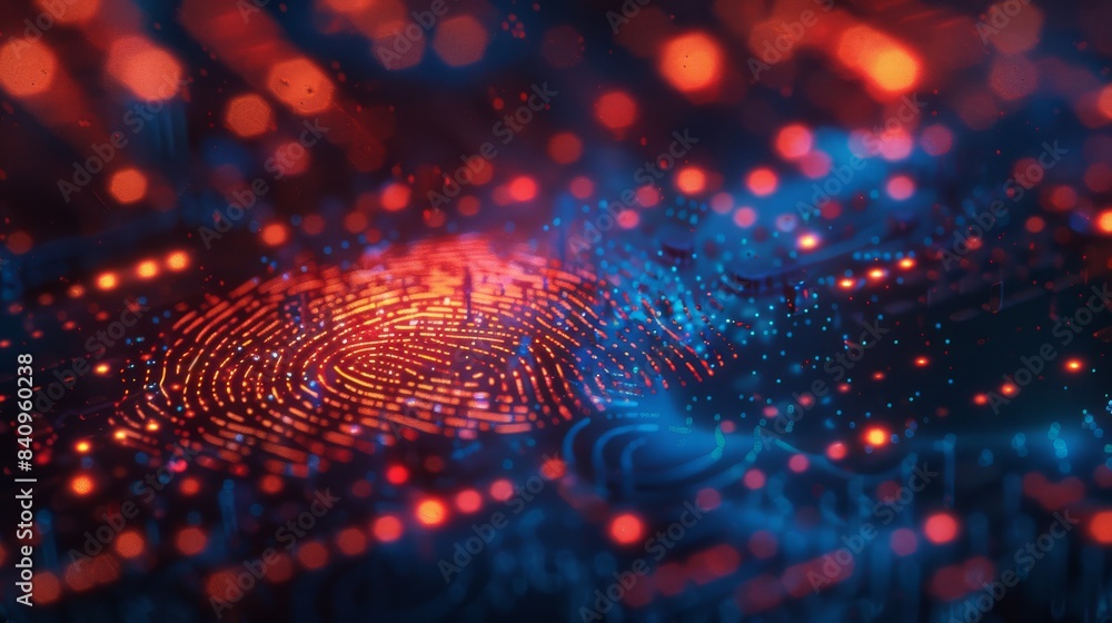 fingerprint Scanning Identification System. Biometric Authorization and Business Security Concept, fingerprint Scanning on digital screen. cyber security Concept. High quality photo fingerprint Scanning Identification System. Biometric Authorization and Business Security Concept, fingerprint Scanning on digital screen. cyber security Concept. High quality photo
