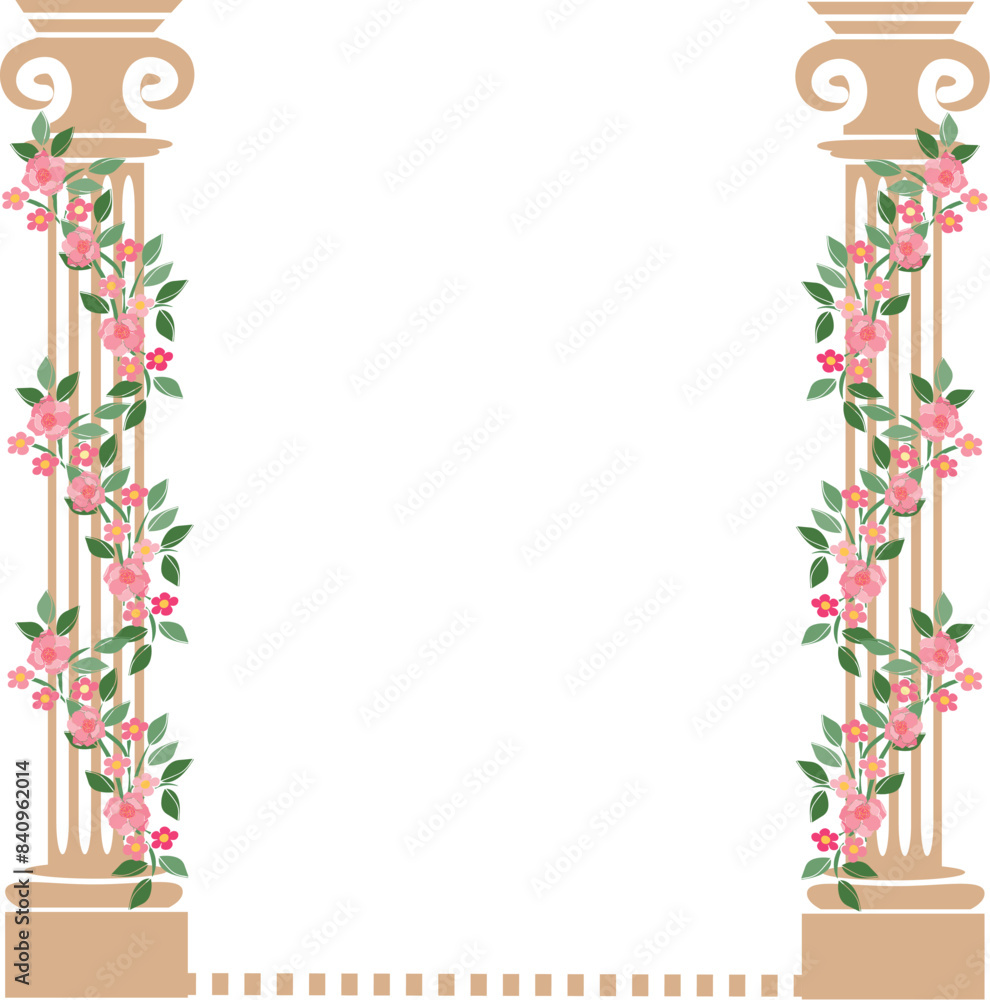 Obraz premium greek column frame