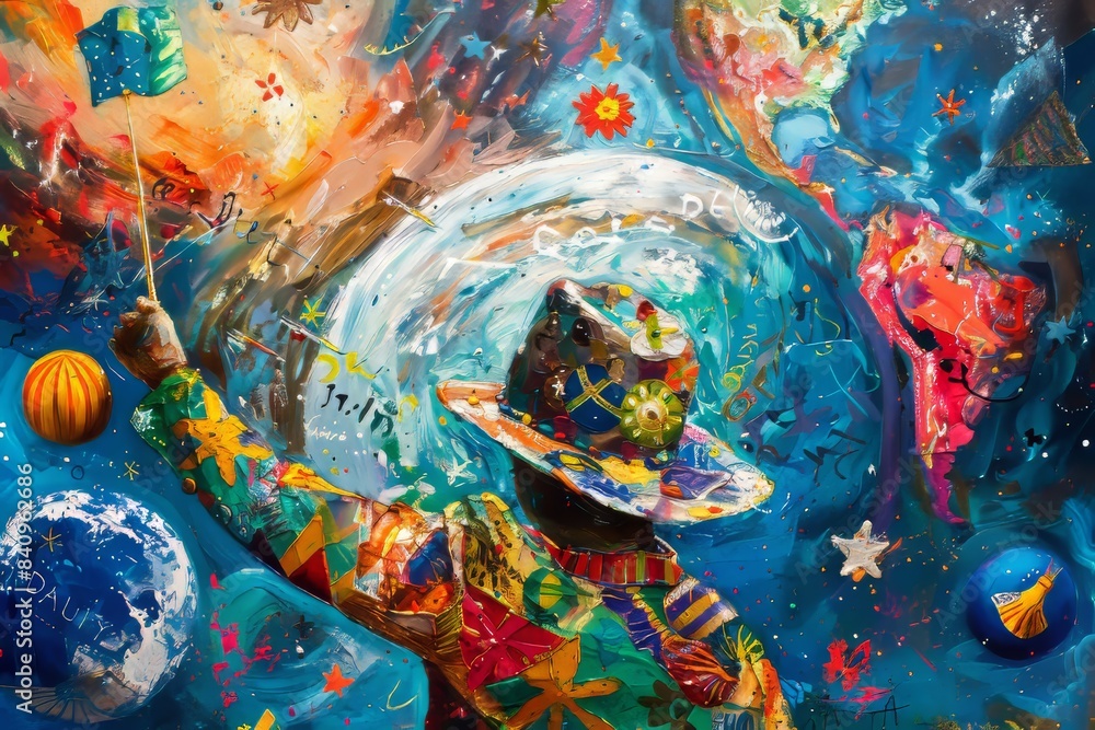 Obraz premium Worldwide independence day celebrations in sunny weather across multiple countries