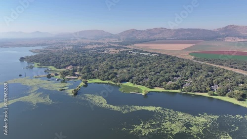 Hartbeespoort Dam At Hartbeespoort In North West South Africa. Lake Landscape. Travel Destination. Hartbeespoort At North West South Africa. Coastal Hotels. Bay Water Scenery. photo