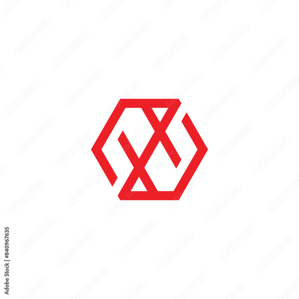 letter zh linked hexagon red geometric logo vector letter zh linked hexagon red geometric logo vector