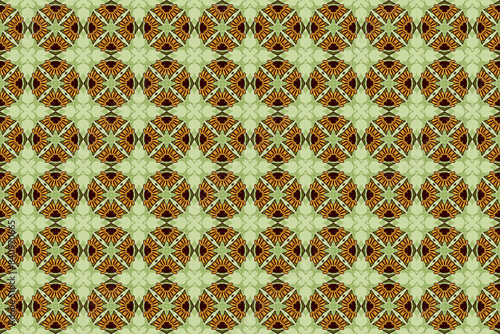 Seamless Fabric Cloth Tile Fashion Visual Background Graphic Design Template Texture Digital Interior Wallpaper Geometric Textile Symmetric Art Pattern.