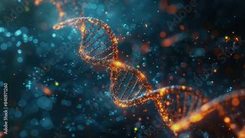 Wallpaper Mural 3d render of DNA structure. DNA molecules. Formation of a molecular structure of the DNA genetic code. Science technology x ray of DNA. Abstract digital rotating DNA molecule on futuristic background  Torontodigital.ca