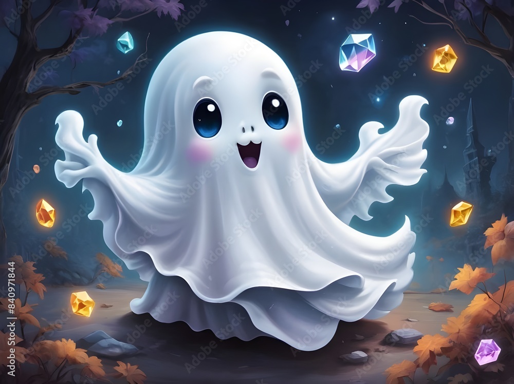 cute ghost diamond painting cute ghost diamond painting
