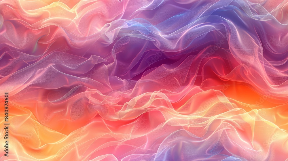 Mesmerizing abstract waves of red, orange, blue, and purple form a dynamic and soothing visual flow with vibrant colors. The design is decorative and modern. Seamless pattern Mesmerizing abstract waves of red, orange, blue, and purple form a dynamic and soothing visual flow with vibrant colors. The design is decorative and modern. Seamless pattern
