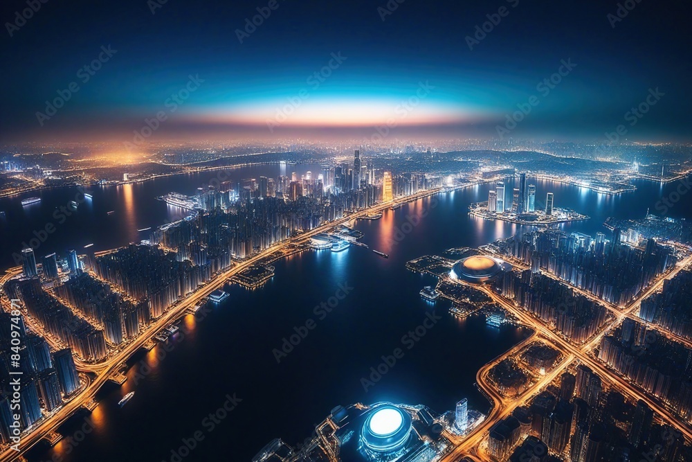 Naklejka premium Background of technological concepts