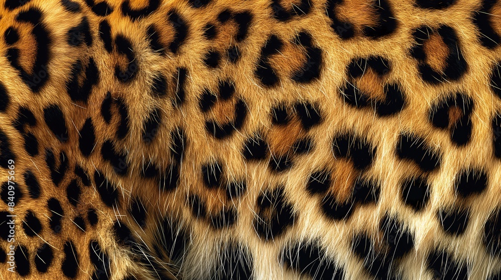 Leopard skin pattern on white background Leopard skin pattern on white background