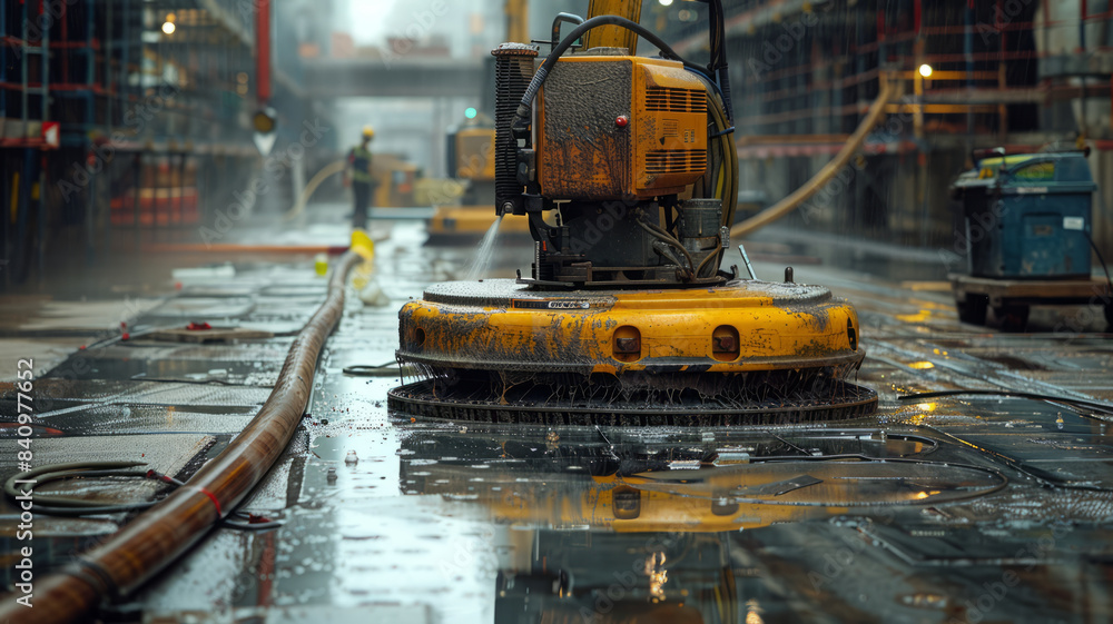 Rent our cleaning equipment, essential for maintaining cleanliness on construction sites.generative ai