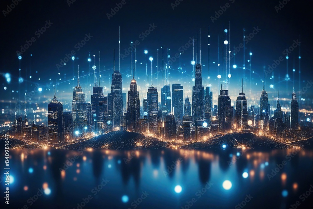 Fototapeta premium Background of technological concepts