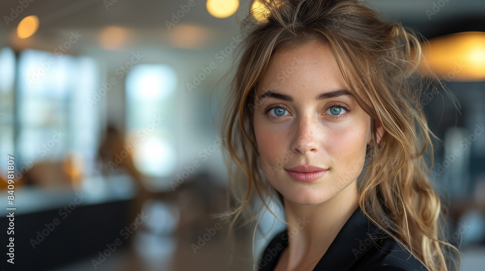 female marketer, learning AI and beeing happy created with Generative AI technology female marketer, learning AI and beeing happy created with Generative AI technology