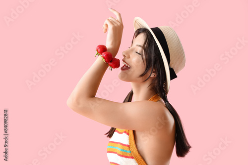 Beautiful young woman with ...
