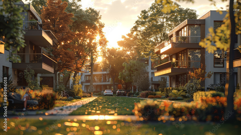 german apartment building, clean, nice weather, photorealistic created with Generative AI technology german apartment building, clean, nice weather, photorealistic created with Generative AI technology