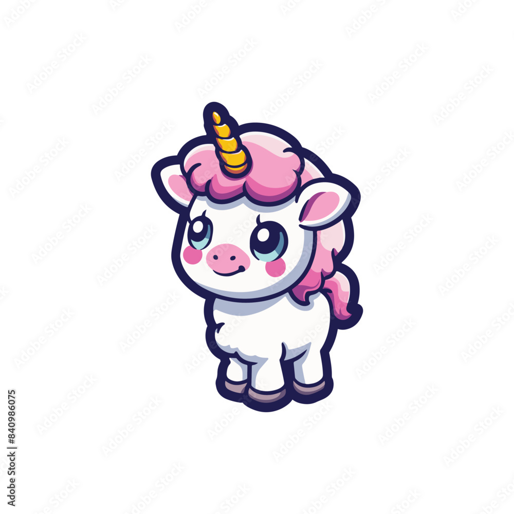 cute unicorn mascot vector design cute unicorn mascot vector design