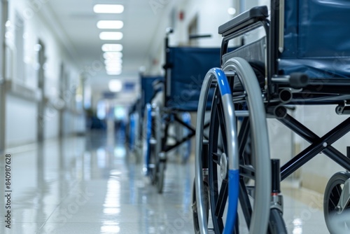 Wheelchairs in the hospital for patient © fndy