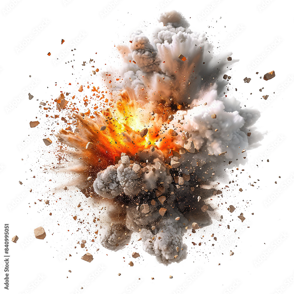 explosion effect isolated on transparent background explosion effect isolated on transparent background
