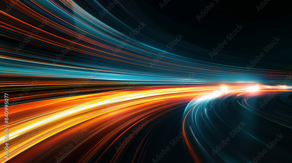 Long exposure trails, Zoom burst, background gradient, orange, green and white background created with Generative AI technology Long exposure trails, Zoom burst, background gradient, orange, green and white background created with Generative AI technology