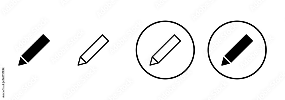 Pencil icon vector isolated on white background. Pencil vector icon Pencil icon vector isolated on white background. Pencil vector icon