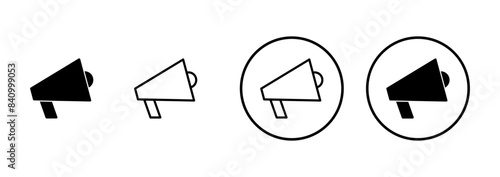 Megaphone icon vector isolated on white background. Loudspeaker icon vector. Volume icon