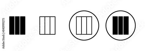 Library icon vector isolated on white background. Book icon vector