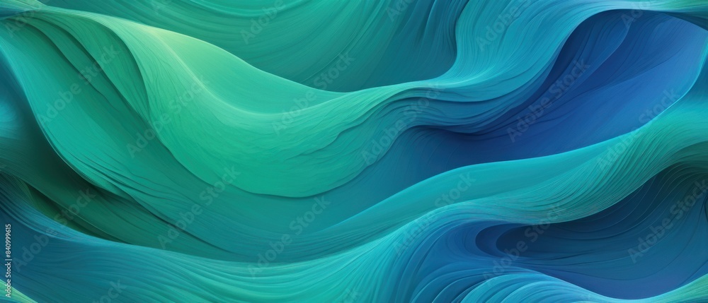 Obraz premium gradient green blue background illustration