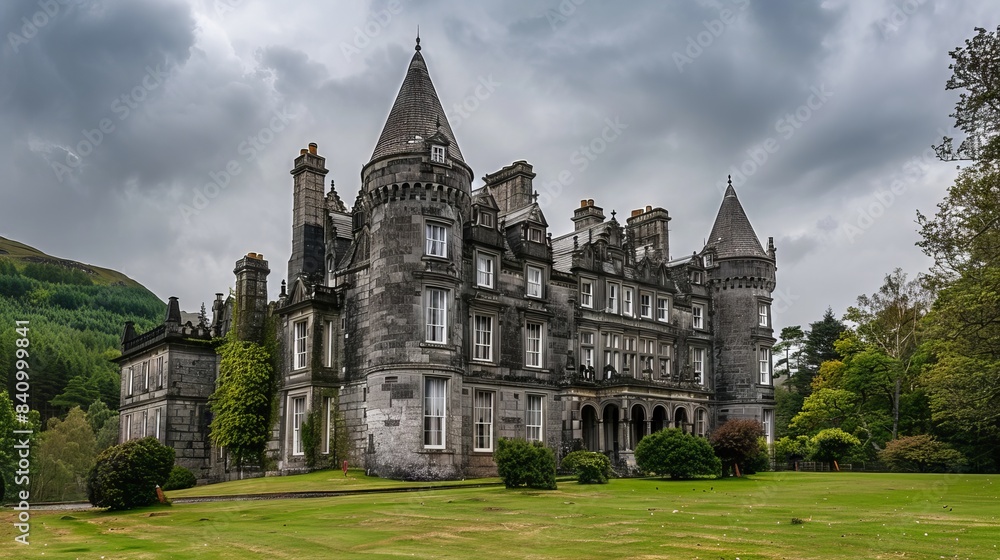 Historical castle landscape Historical castle landscape